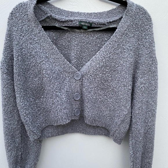 Target Tops - Gray cropped sweater